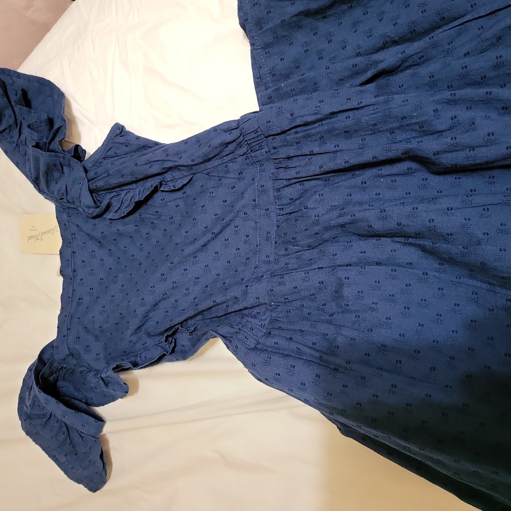 Universal Thread navy cutout cotton midi dress medium